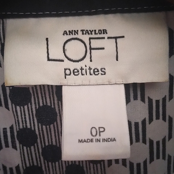 Navy & White Polkadot Button-Up - Picture 7 of 7